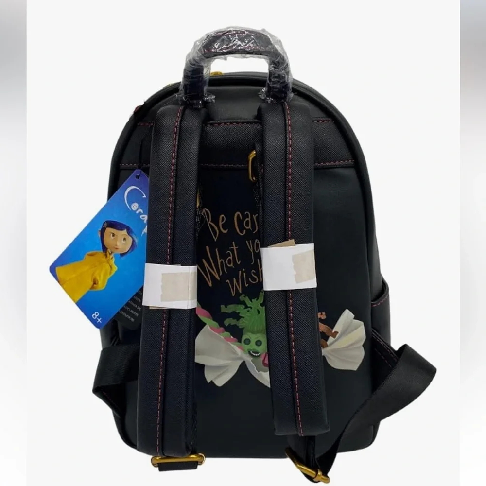 Loungefly Exclusive Laika Coraline Miss Spink and Miss Forcible Mini Backpack